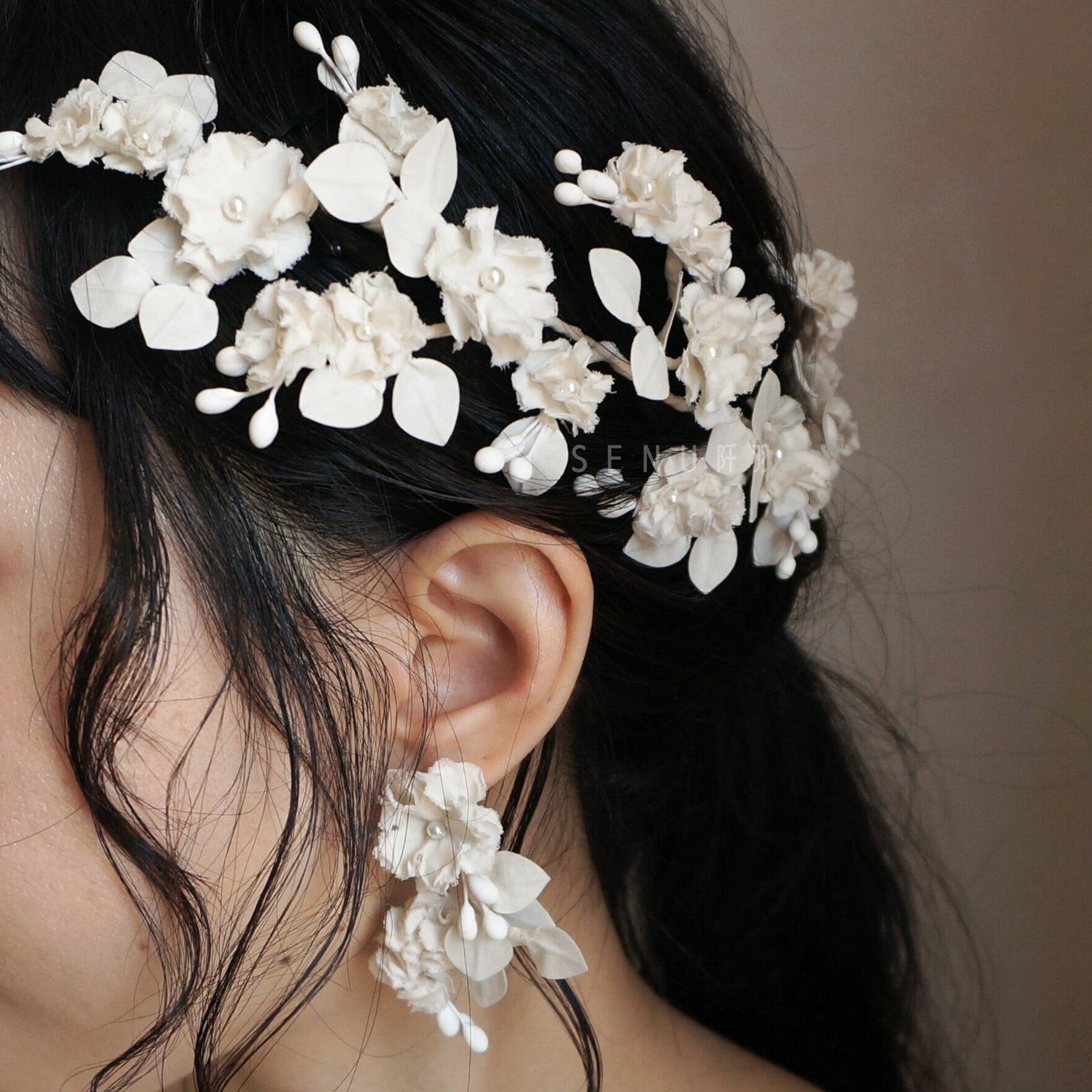 【日本手藝師|日本手作|新娘飾物|布花|頭飾/髮飾|花環】 Darlene Hair Accessories (premium)