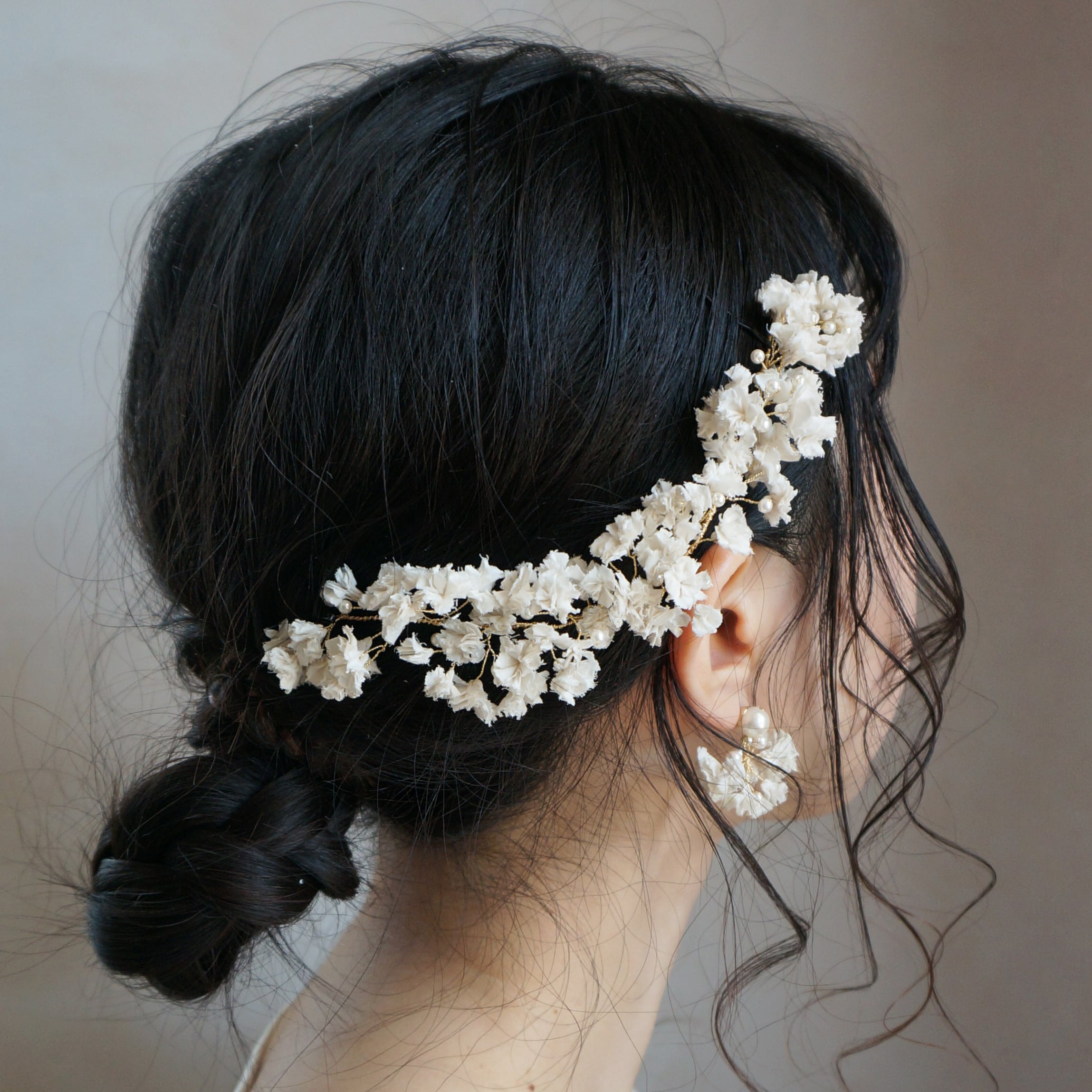 【日本手藝師｜日本手作｜新娘飾物｜布花｜頭飾/髮飾｜花環】 Breath Hair Accessories