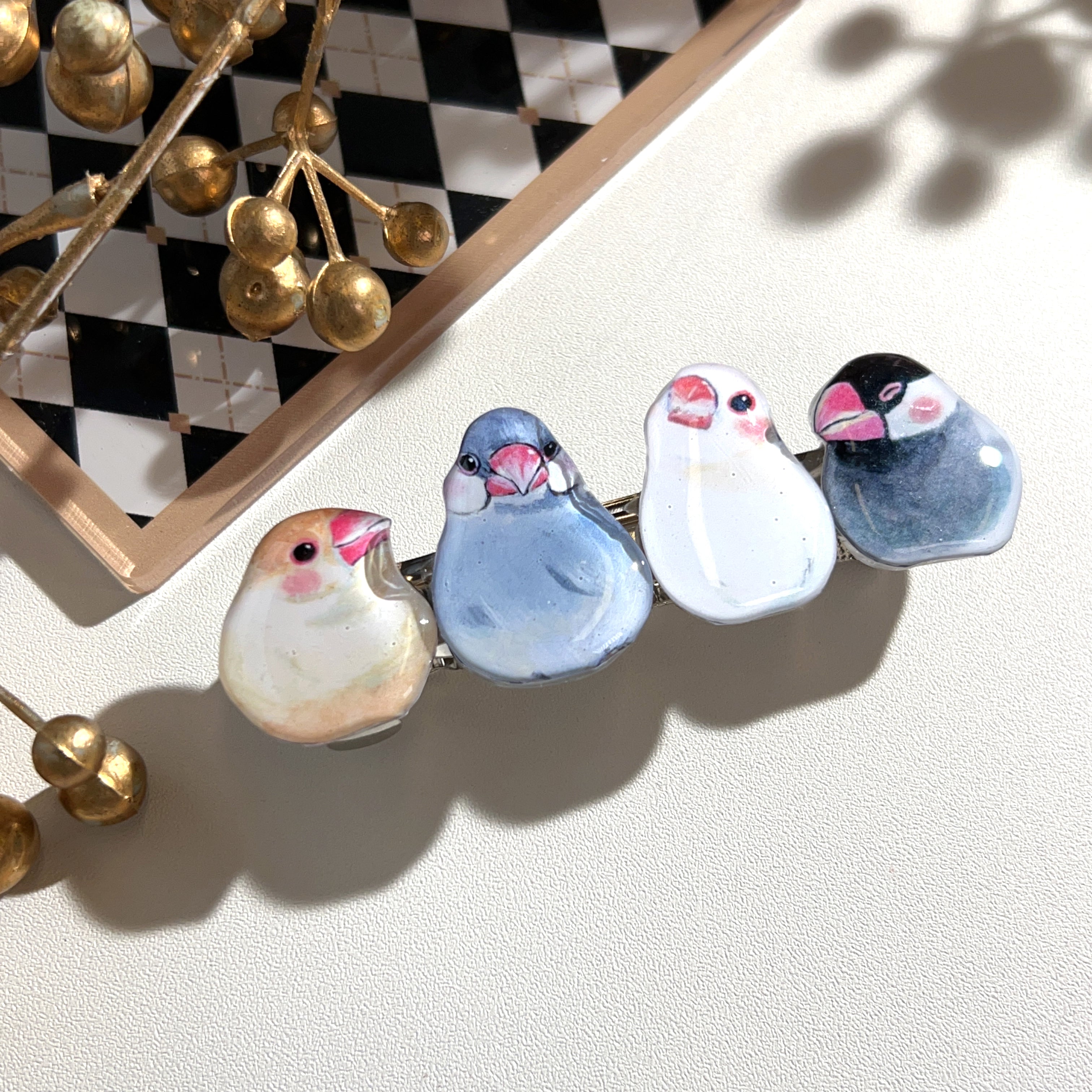 [Japanese Designer | Japanese Handmade Accessories | Resin | Headgear/Hair Accessories | Hairpins] Paipai Xiaowu hand-painted hairpins