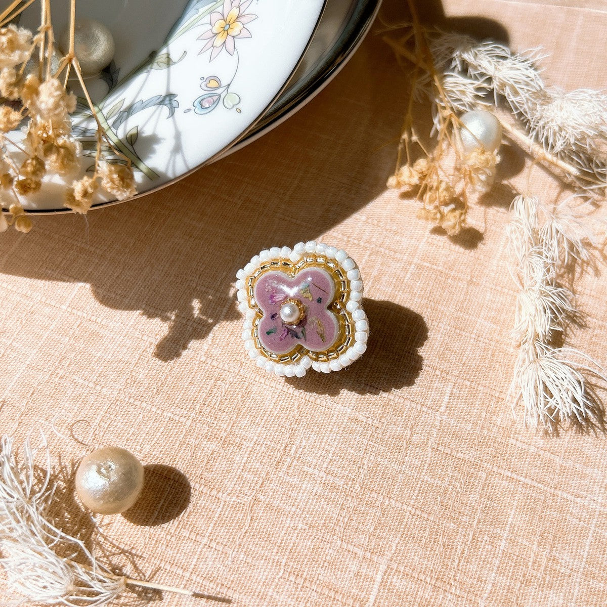 Dried flower beads on sale